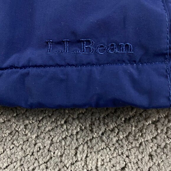 LL Bean Jacket Women's Small Blue Full Zip Fleece Lined Nylon Winter O GBP9 - Picture 4 of 16